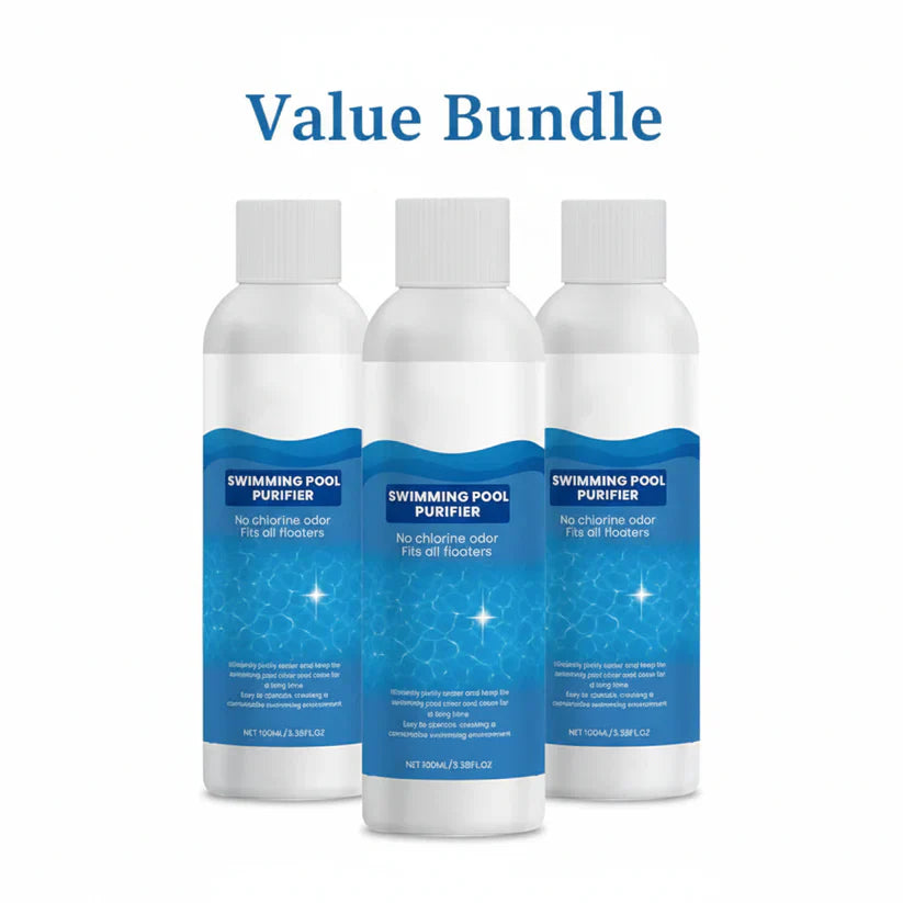 💧BUY 1 GET 1 FREE💧Swimming Pool Purifying Liquid – Crystal Clear Water, Zero Hassle! ✨ Say goodbye to green water & harsh chemicals – just pure, fresh swimming every time. 🏊♂️💙