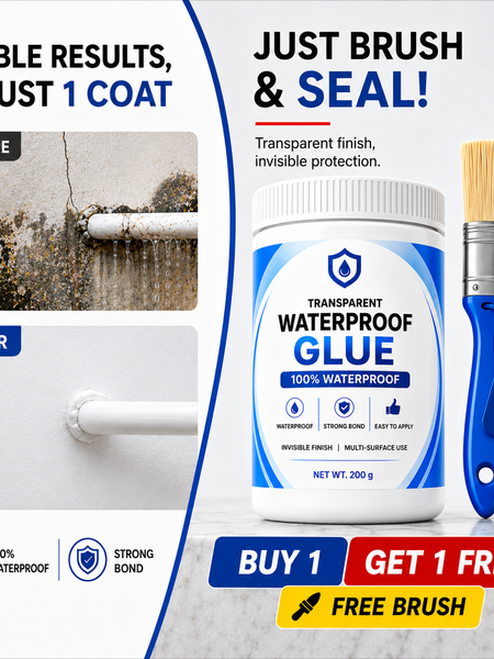 Stufx™ - Transparent Waterproof Glue + Free Brush © ( BUY 1 GET 1 FREE )