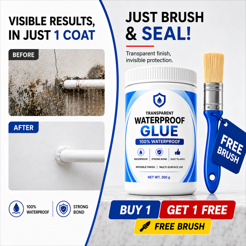 Stufx™ - Transparent Waterproof Glue + Free Brush © ( BUY 1 GET 1 FREE )