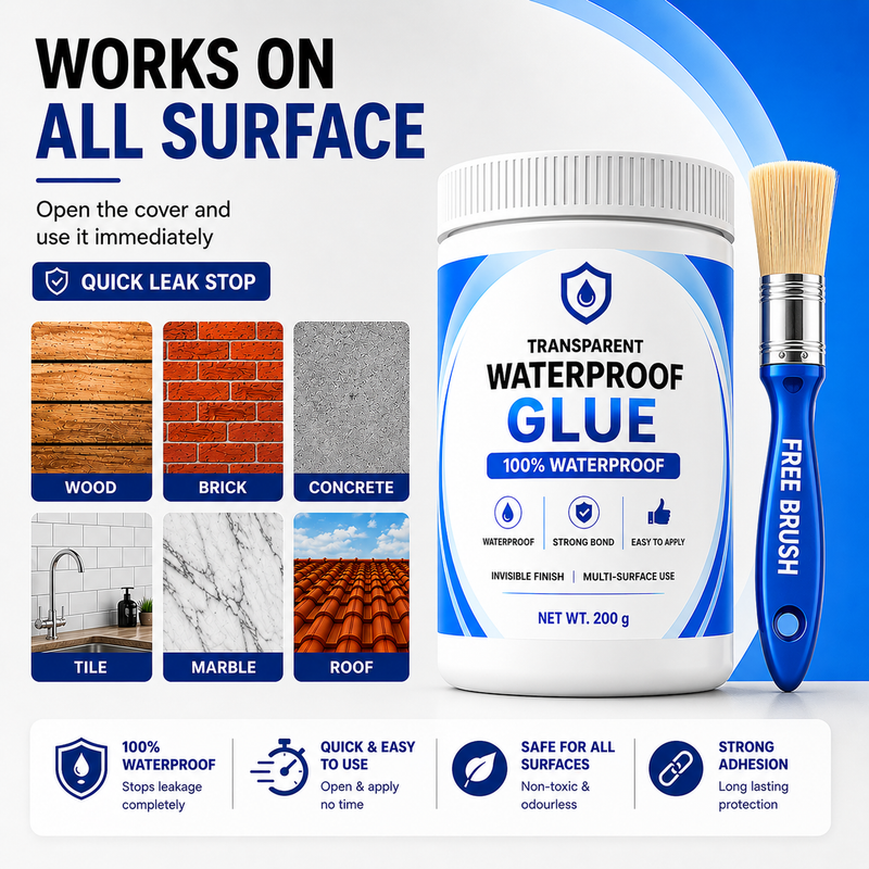 Stufx™ - Transparent Waterproof Glue + Free Brush © ( BUY 1 GET 1 FREE )
