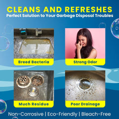 LemonBlast Yellow Bubble Tablets – Odor Eliminator + Blockage Remover