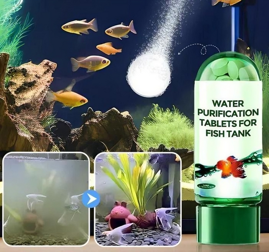 Aquarium Purifying Tablets [BUY 1 GET 1 FREE] – Safe for All Types of Fish | 1 to 4 tabs per tank