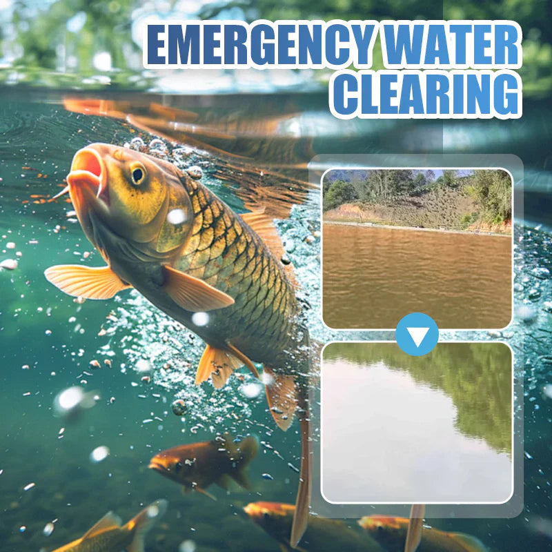 Premium Pond Care Powder | Water Clarifier & Algae Control 🐟🌊🔬