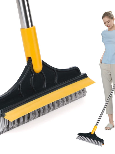 2-in-1 Floor Cleaning Brush with Scraper