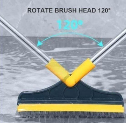 2-in-1 Floor Cleaning Brush with Scraper