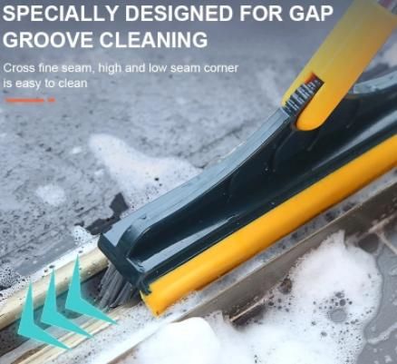 2-in-1 Floor Cleaning Brush with Scraper
