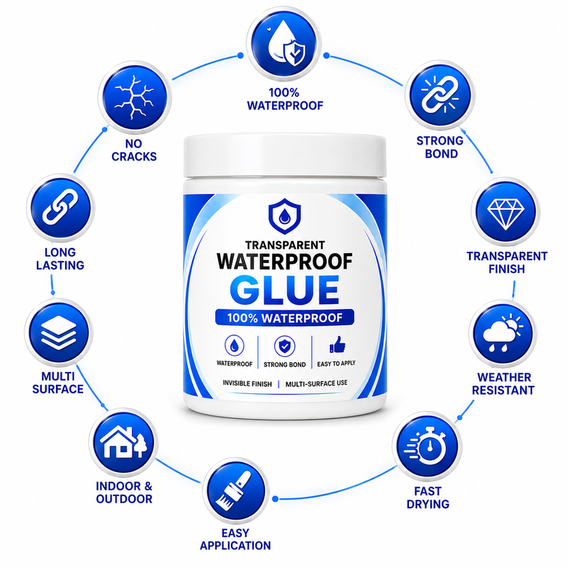 Stufx™ - Transparent Waterproof Glue + Free Brush © ( BUY 1 GET 1 FREE )