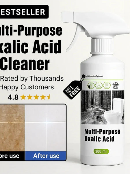 Multi-Purpose Oxalic Acid Stain Removal Spray | Rust, Hard Water & Mineral Stain Cleaner | Bathroom, Tile & Sink Cleaner ( BUY 1 GET 1 FREE )