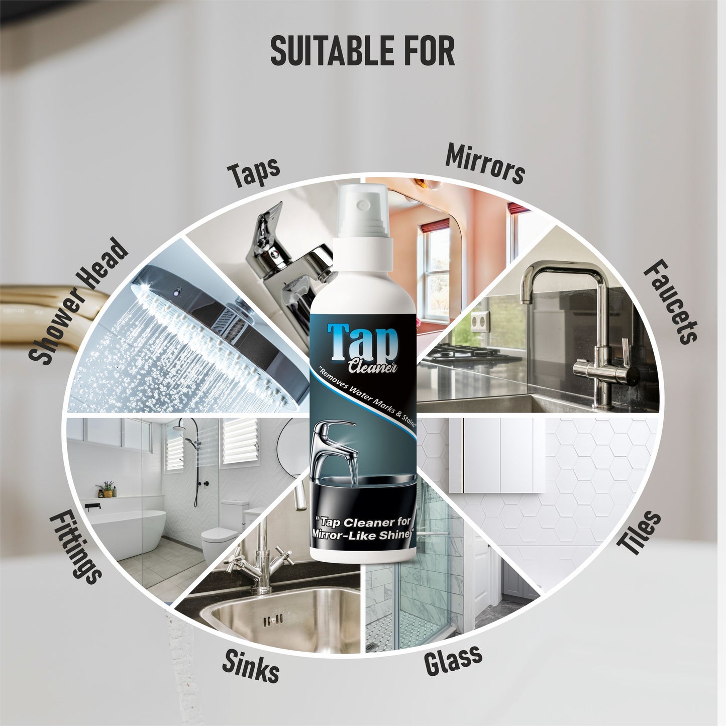 Tap Cleaner – Removes Hard Water Stains & Gives Mirror-Like Shine (BUY 1 GET 1 FREE)