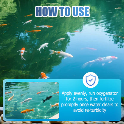 Premium Pond Care Powder | Water Clarifier & Algae Control 🐟🌊🔬