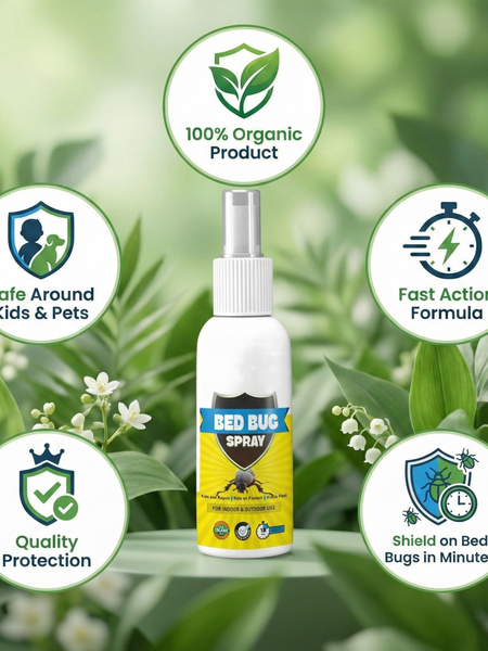 Bed Bug Repellent Spray for Mattress & Furniture | Herbal & Non-Toxic Formula | PACK OF 2