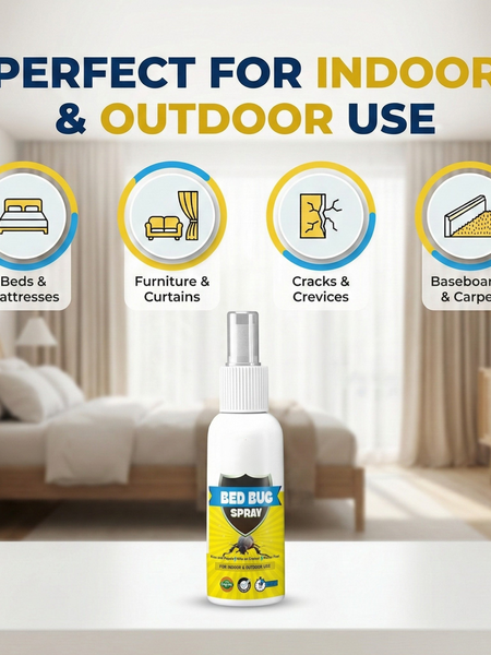Bed Bug Repellent Spray for Mattress & Furniture | Herbal & Non-Toxic Formula | PACK OF 2