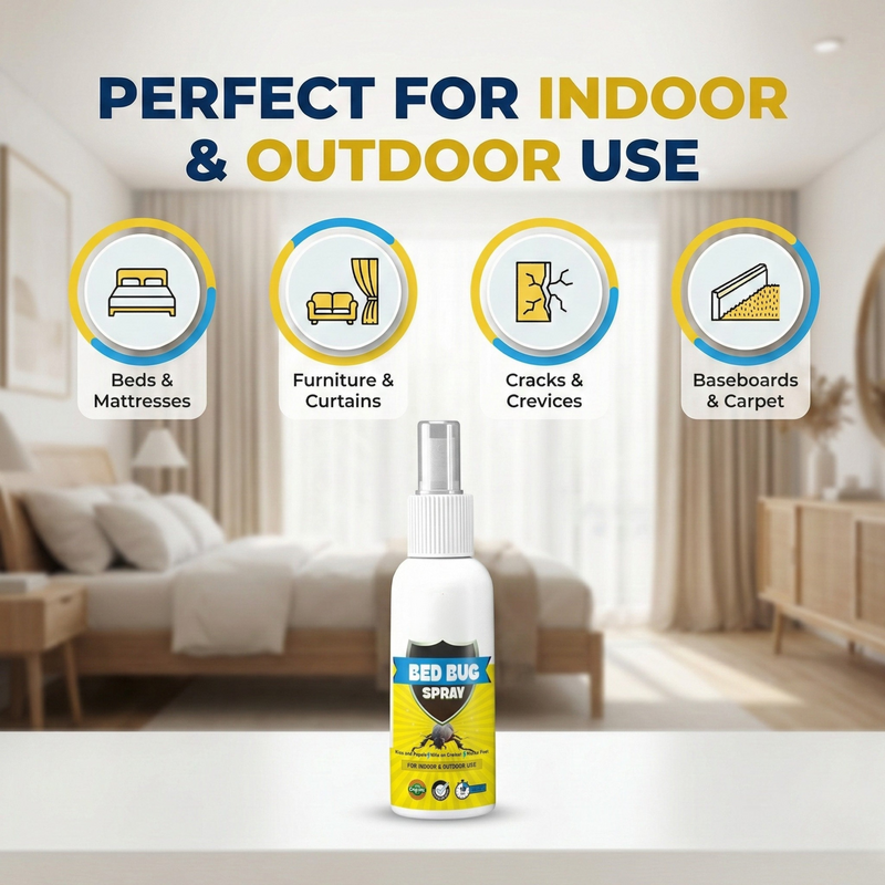 Bed Bug Repellent Spray for Mattress & Furniture | Herbal & Non-Toxic Formula | PACK OF 2