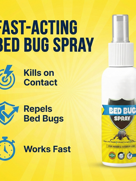 Bed Bug Repellent Spray for Mattress & Furniture | Herbal & Non-Toxic Formula | PACK OF 2