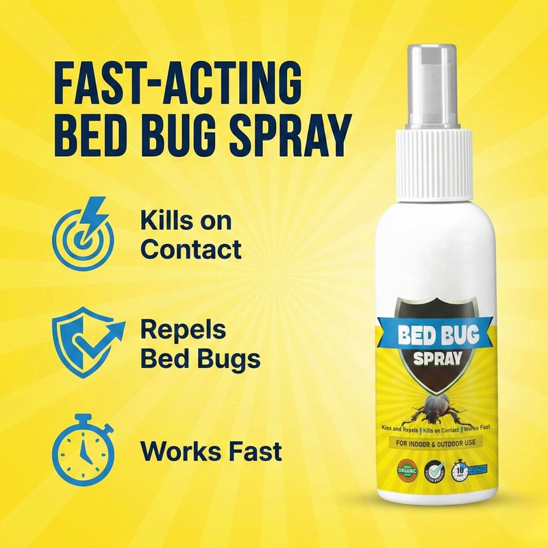 Bed Bug Repellent Spray for Mattress & Furniture | Herbal & Non-Toxic Formula | PACK OF 2