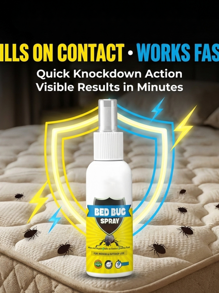 Bed Bug Repellent Spray for Mattress & Furniture | Herbal & Non-Toxic Formula | PACK OF 2