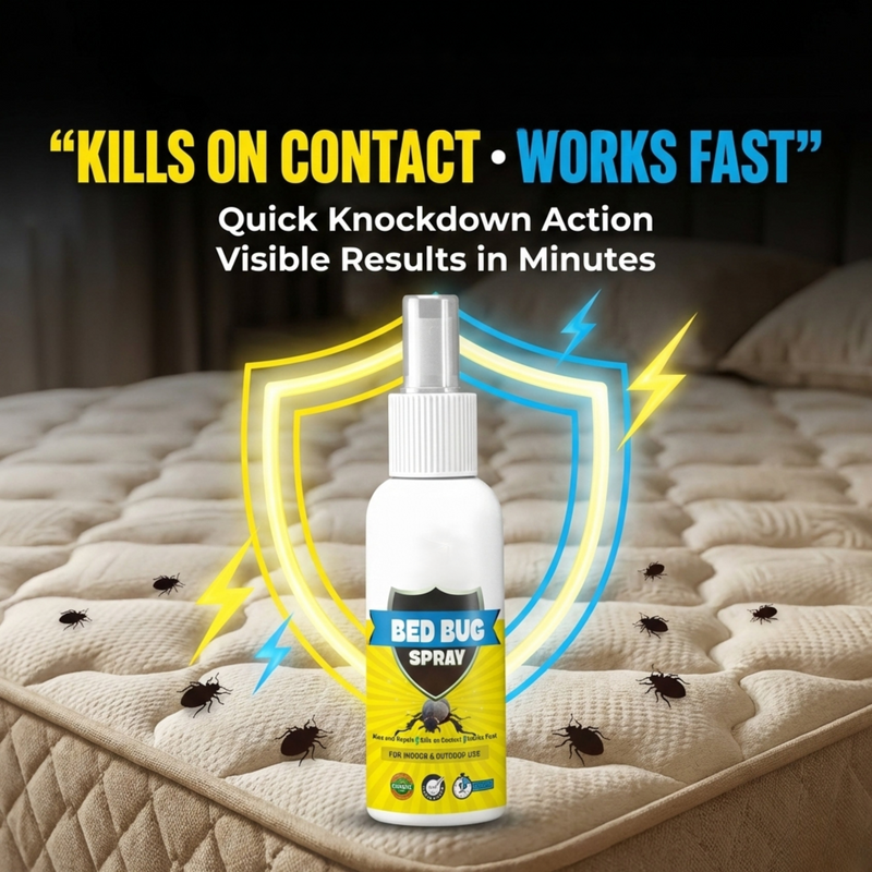 Bed Bug Repellent Spray for Mattress & Furniture | Herbal & Non-Toxic Formula | PACK OF 2