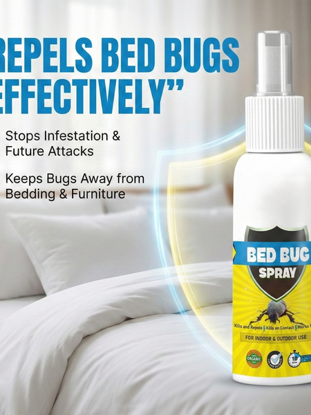 Bed Bug Repellent Spray for Mattress & Furniture | Herbal & Non-Toxic Formula | PACK OF 2