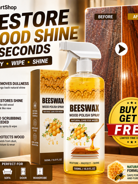 Beeswax Wood Polish Spray Restore Shine Protect Furniture Buy 1 Get 1 Free