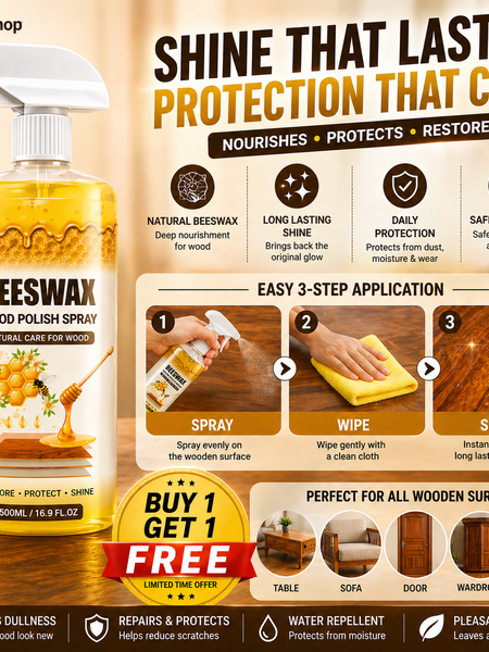 Beeswax Wood Polish Spray Restore Shine Protect Furniture Buy 1 Get 1 Free