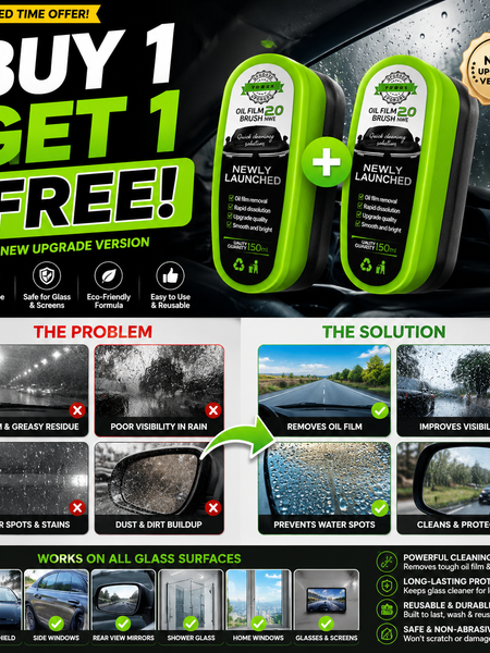 Stufx™ - Instant Clear Car Glass Windshield Cleaner Brush © ( BUY 1 GET 2 )