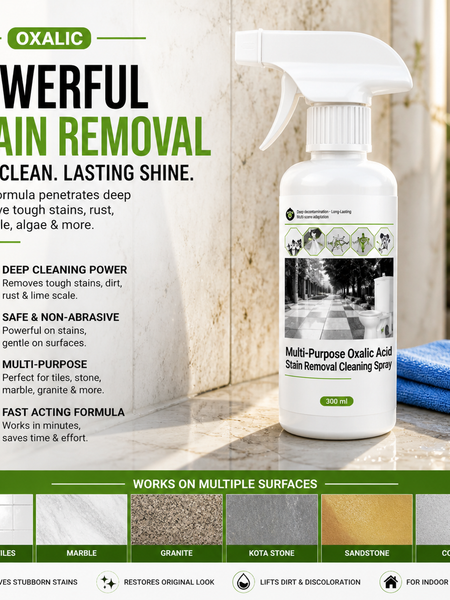 Multi-Purpose Oxalic Tiles & Stone Stain Removal Cleaning Spray