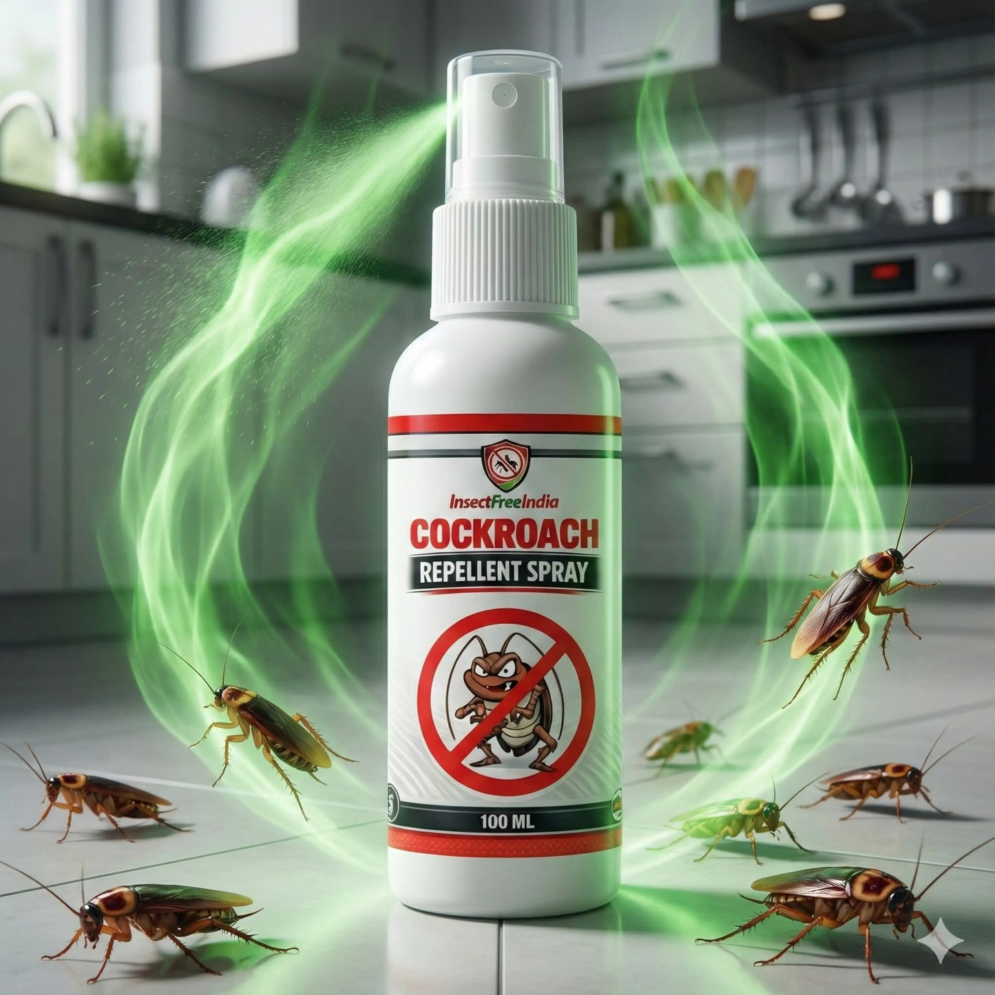 Cockroach Repellent Spray | Non-Toxic Herbal Formula | Fast Home Pest Control