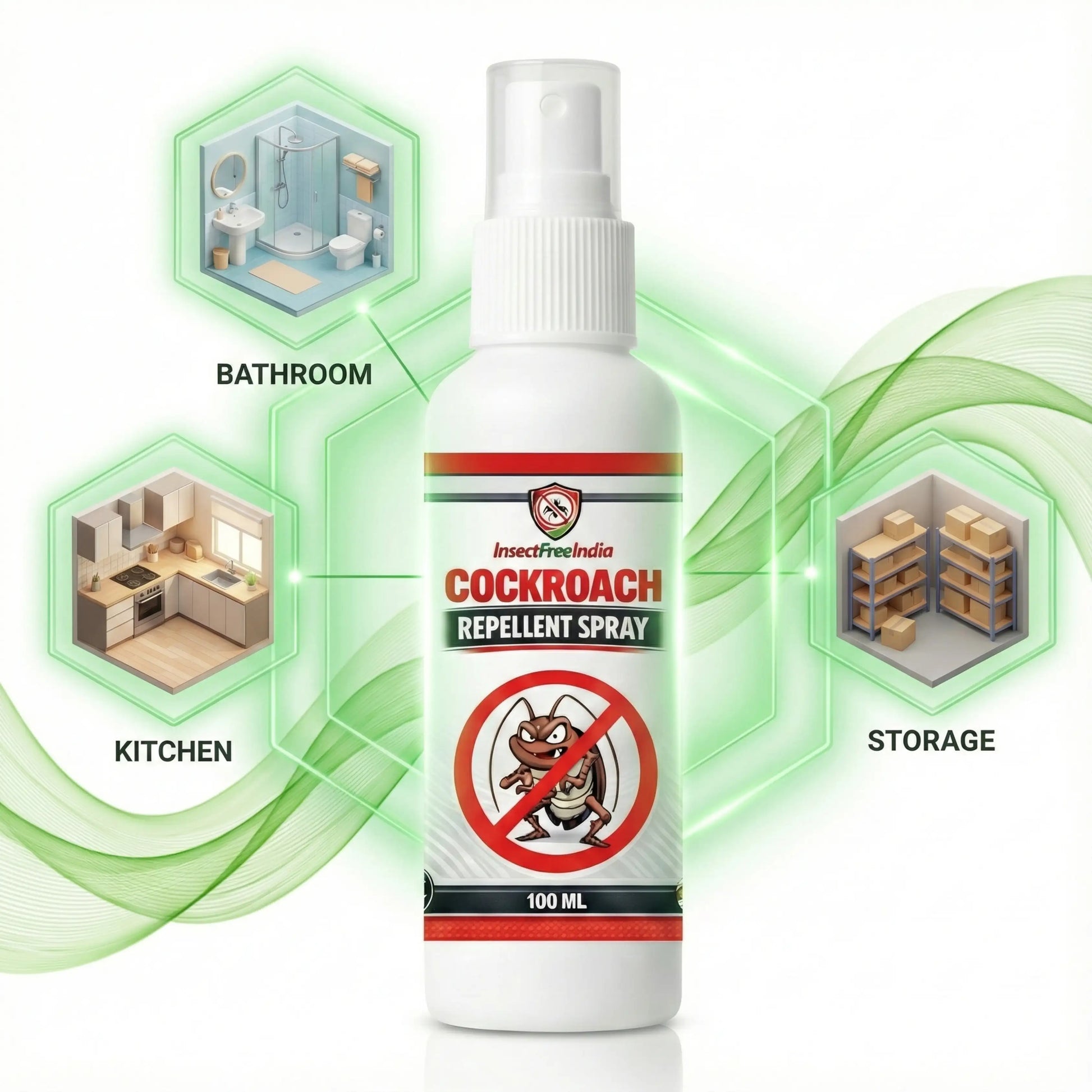 Cockroach Repellent Spray | Non-Toxic Herbal Formula | Fast Home Pest Control