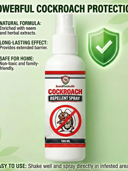 Cockroach Repellent Spray | Non-Toxic Herbal Formula | Fast Home Pest Control