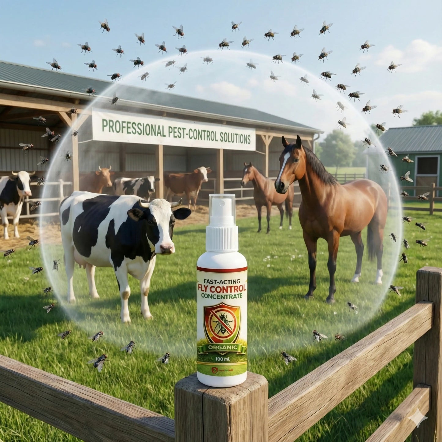 Fast-Acting Fly Control Concentrate – Powerful Insect Killer for Indoor & Outdoor Use