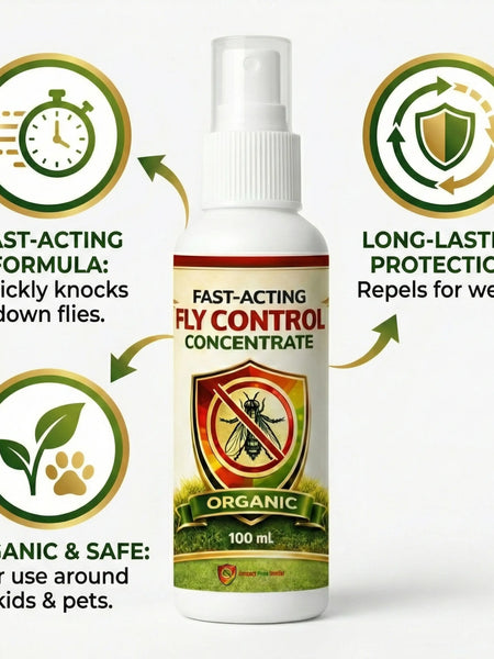 Fast-Acting Fly Control Concentrate – Powerful Insect Killer for Indoor & Outdoor Use