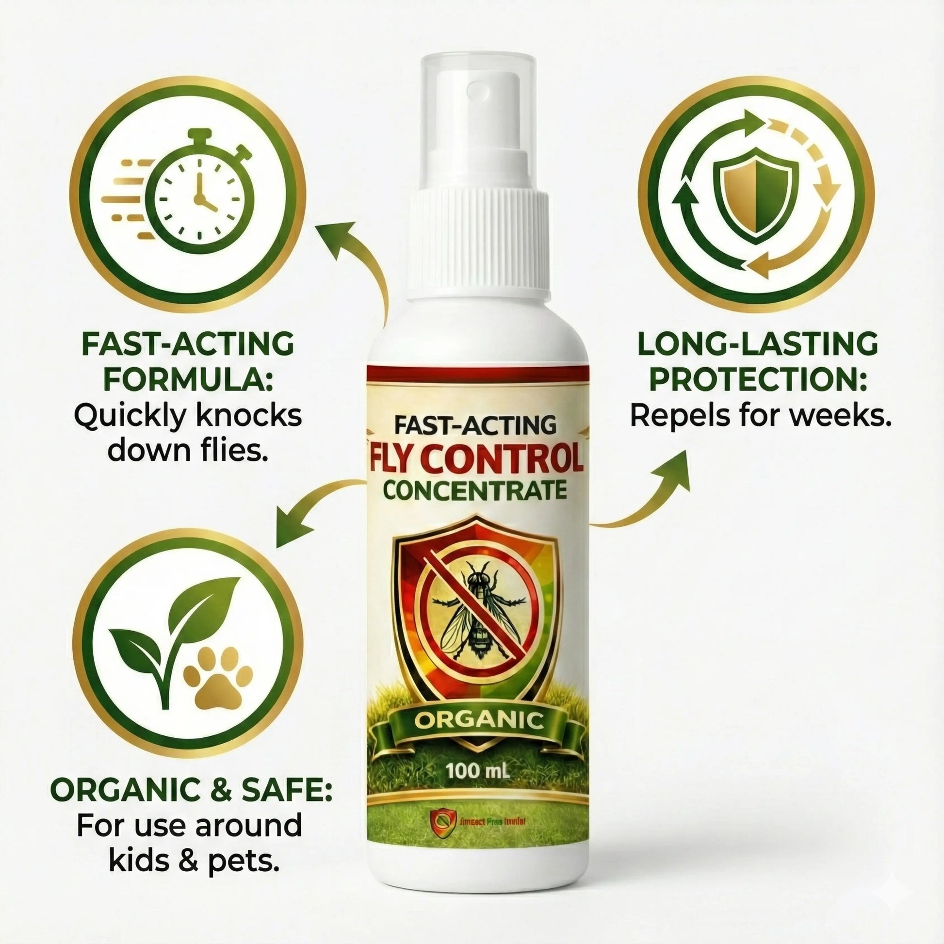Fast-Acting Fly Control Concentrate – Powerful Insect Killer for Indoor & Outdoor Use