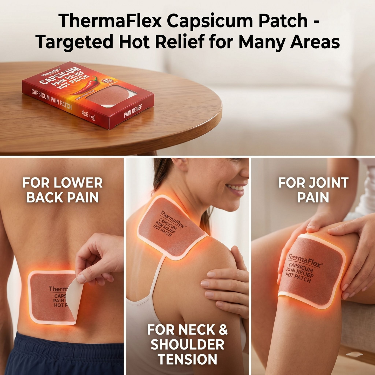 Thermaflex™ - Capsicum Pain Relief Hot Patch ( BUY 1 GET 2 FREE )