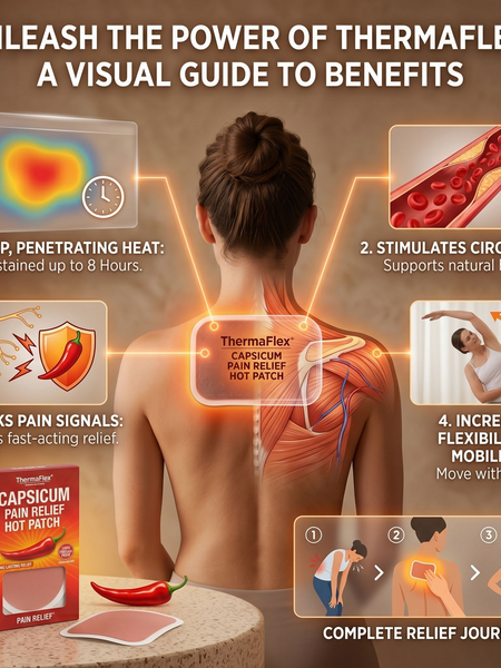 Thermaflex™ - Capsicum Pain Relief Hot Patch ( BUY 1 GET 2 FREE )