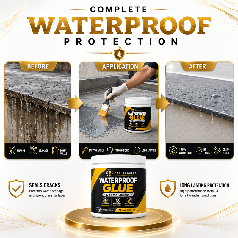 Stufx™ - Transparent Waterproof Glue Solution + Free Brush © ( BUY 1 GET 1 FREE )