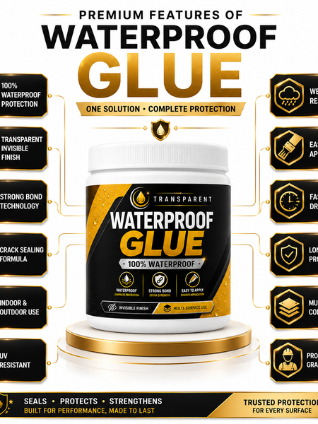 Stufx™ - Transparent Waterproof Glue Solution + Free Brush © ( BUY 1 GET 1 FREE )