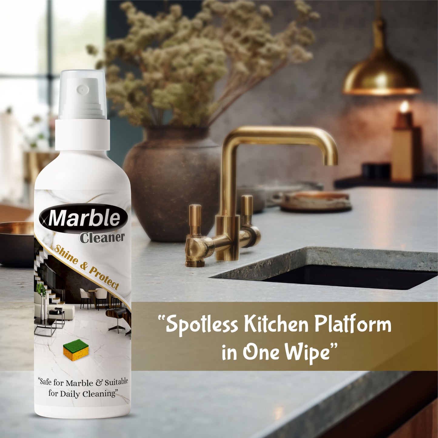 Marble Care+ Cleaner | Easy Stain Removal for Indian Homes | BUY 1 GET 1 FREE