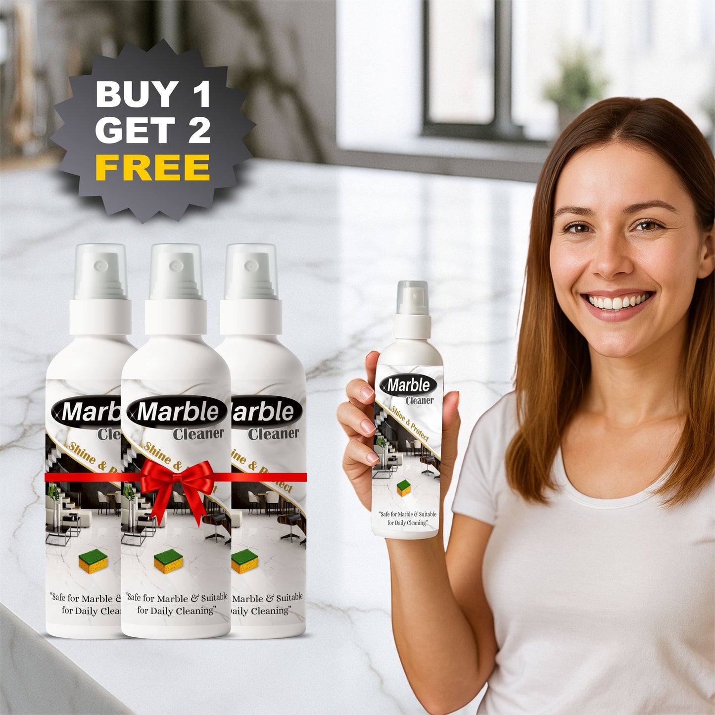 Marble CareX Cleaner | Easy Stain Removal for Indian Homes | BUY 1 GET 1 FREE