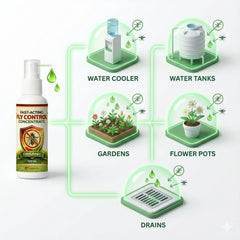 Permanent Mosquito Killer Concentrate | Fast-Acting Larvae & Mosquito Eliminator | Long-Term Home Protection