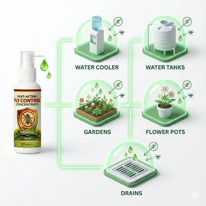 Permanent Mosquito Killer Concentrate | Fast-Acting Larvae & Mosquito Eliminator | Long-Term Home Protection