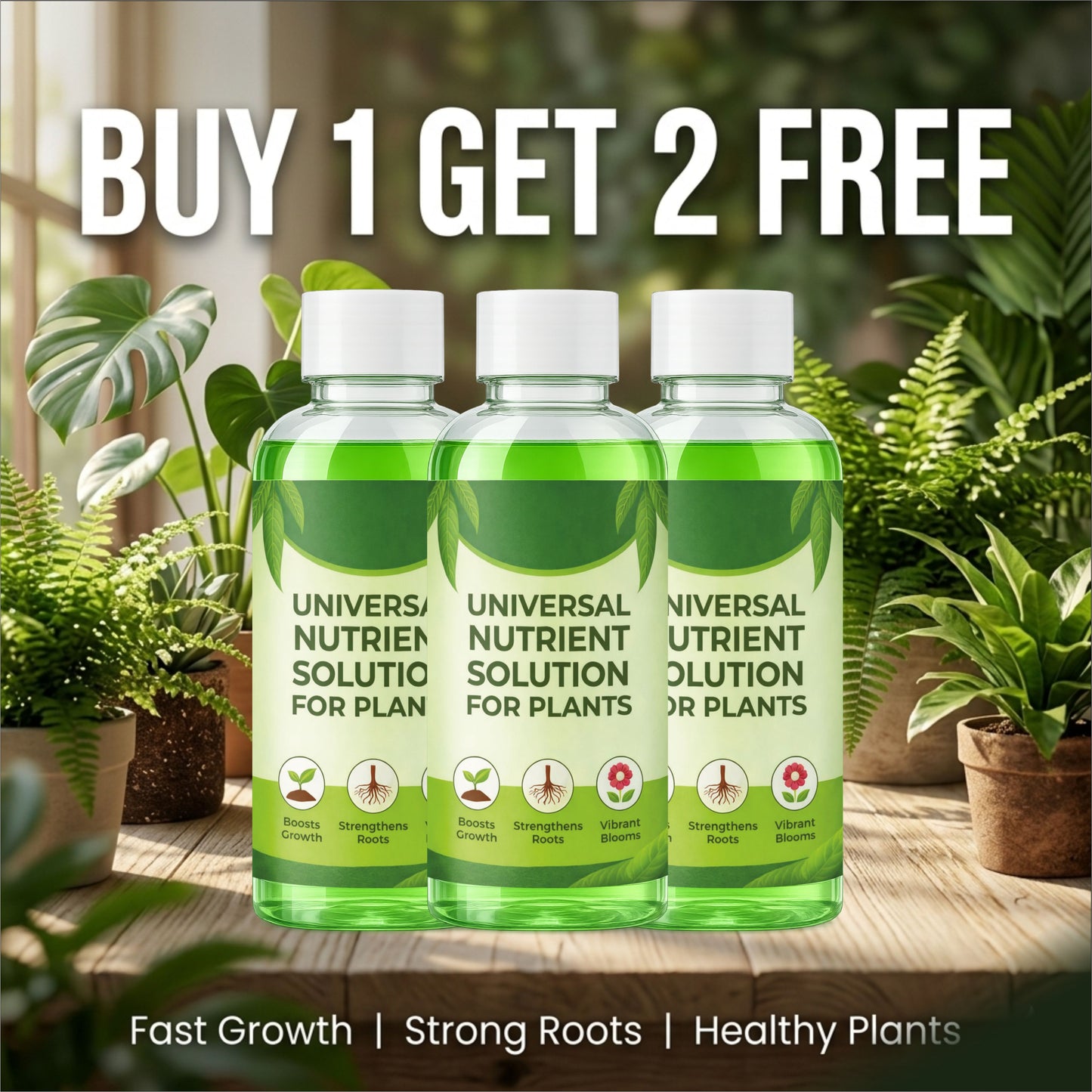Universal Nutrients Solution for Plants 500 ML ( BUY 1 GET 2 FREE )