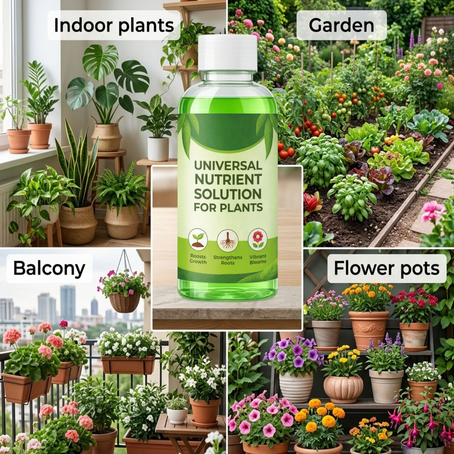 Universal Nutrients Solution for Plants 500 ML ( BUY 1 GET 2 FREE )