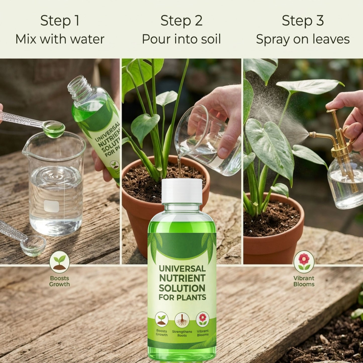 Universal Nutrients Solution for Plants 500 ML ( BUY 1 GET 2 FREE )