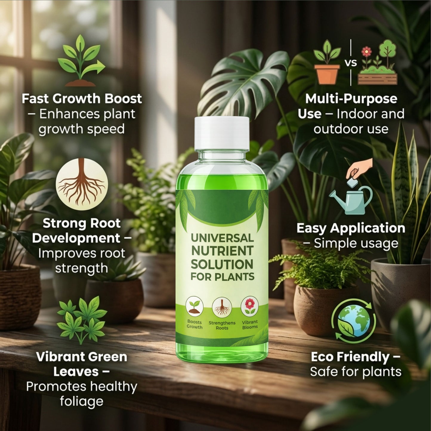 Universal Nutrients Solution for Plants 500 ML ( BUY 1 GET 2 FREE )