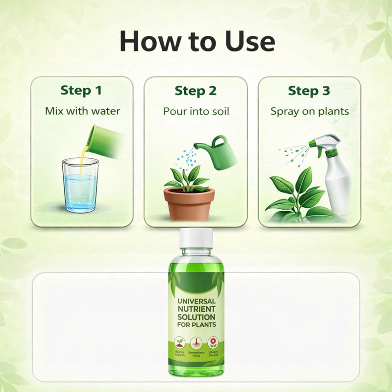 Universal Nutrients Solutions for Plants 500 ML ( BUY 1 GET 2 FREE )