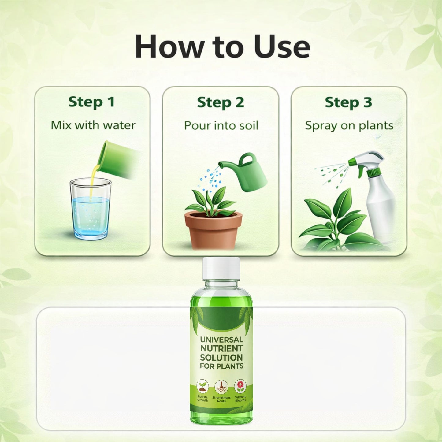 Universal Nutrients Solutions for Plants 500 ML ( BUY 1 GET 2 FREE )