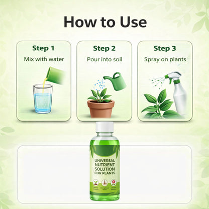 Universal Nutrients Solutions for Plants 500 ML ( BUY 1 GET 2 FREE )