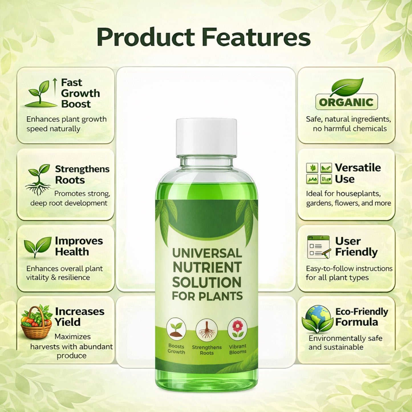 Universal Nutrients Solutions for Plants 500 ML ( BUY 1 GET 2 FREE )