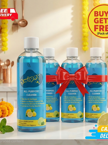 Swipey Shine - India’s No.1 All-Purpose Cleaner [ Buy 1 Get 3 Free ]
