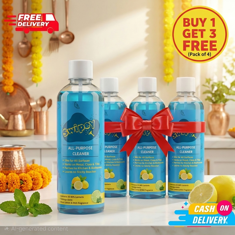 Swipey Shine - India’s No.1 All-Purpose Cleaner [ Buy 1 Get 3 Free ]